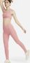 Nike Zenvy Legging met volledige lengte en iets ondersteunende hoge taille voor dames Roze - Thumbnail 1