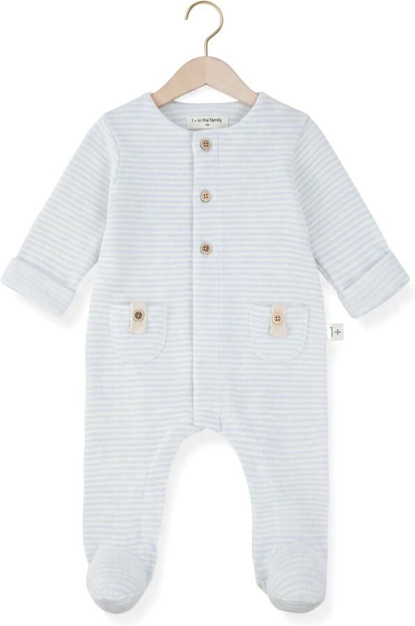 +1 IN THE FAMILY 1+ In The Family Baby Rompers Metz Lichtblauw