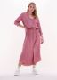 10days Roze Midi Jurk Flowy Shirt Dress - Thumbnail 1