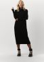 10Days Turtle Neck Midi Jurk Zwart Black Dames - Thumbnail 1
