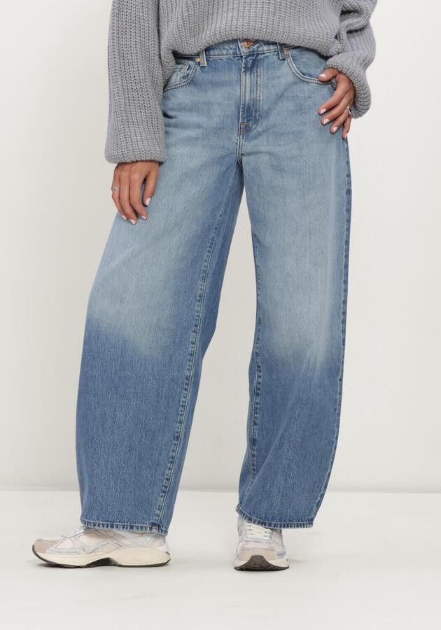 7 FOR ALL MANKIND Dames Jeans Bonnie Curvilinear Skyfrost Blauw