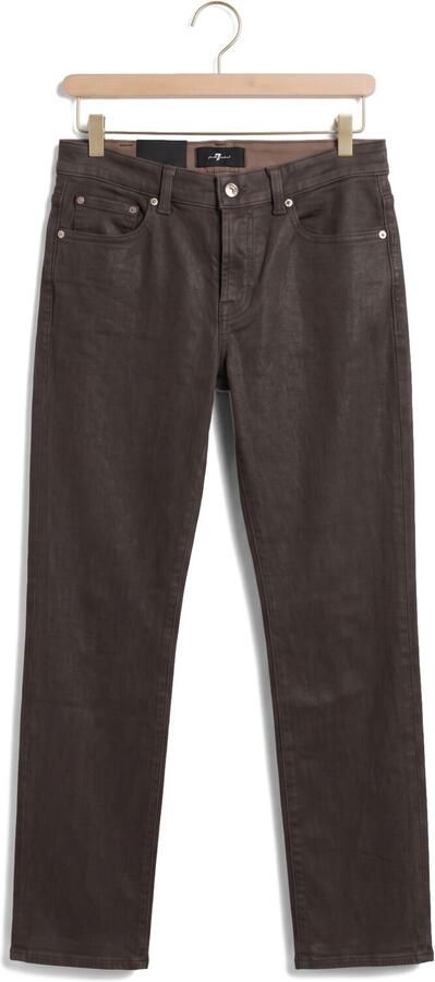 7 FOR ALL MANKIND Dames Jeans Calie Straight Vintage Coating Brown Bruin - Foto 4