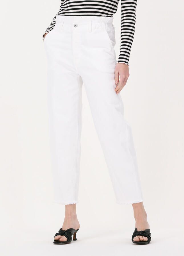 7 For All Mankind Gekropt broek met hoge taille White Dames - Foto 3