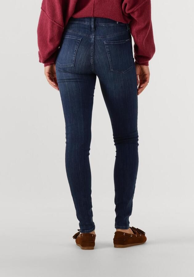7 FOR ALL MANKIND Dames Jeans High Waist Skinny Blauw
