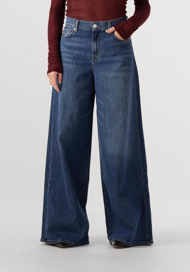 7 FOR ALL MANKIND Dames Jeans Marie Wide Leg Artifact Blauw - Foto 4