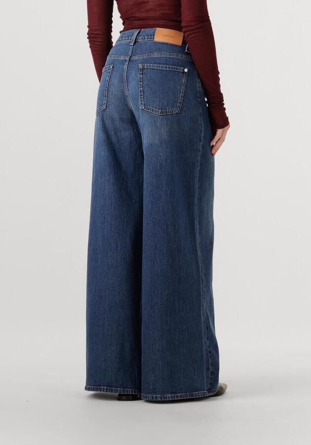 7 FOR ALL MANKIND Dames Jeans Marie Wide Leg Artifact Blauw