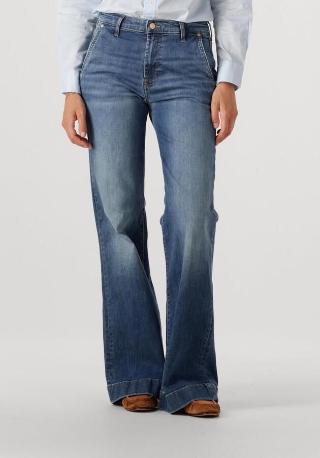 7 FOR ALL MANKIND Dames Jeans Modern Dojo Trouser Royalty With Carpenter Details Blauw - Foto 4