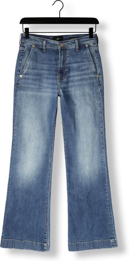 7 FOR ALL MANKIND Dames Jeans Modern Dojo Trouser Royalty With Carpenter Details Blauw - Foto 3