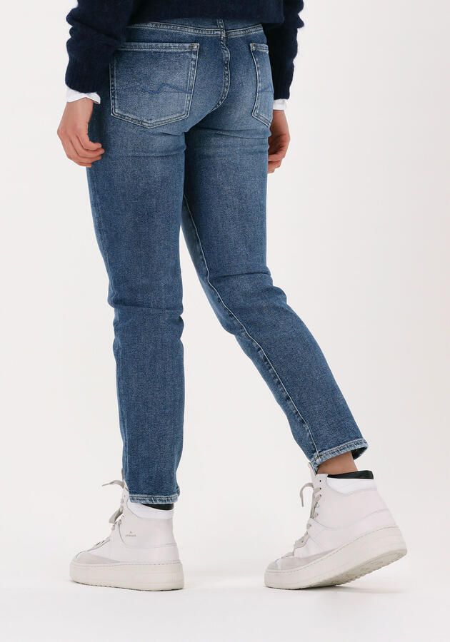 Blauwe 7 for all Mankind Straight Leg Jeans Roxanne Anke