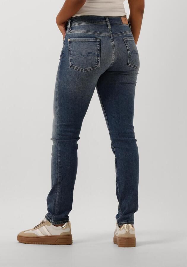 7 For All Mankind Slim Fit Jeans Donkerblauw Blue Dames
