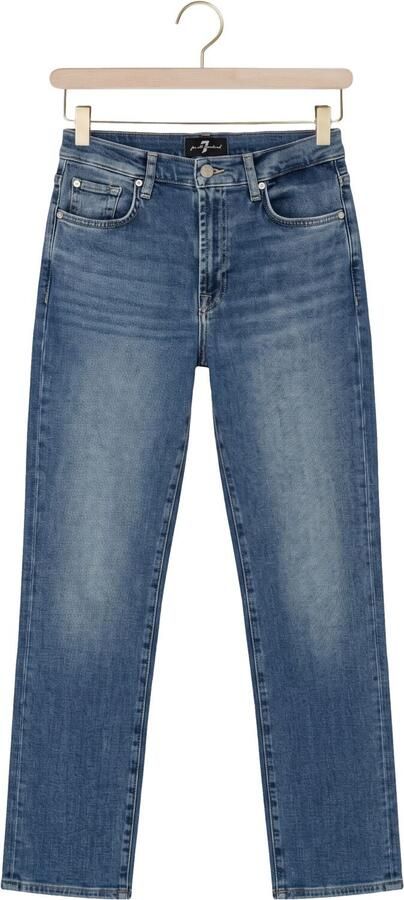 7 FOR ALL MANKIND Dames Jeans Stovepipe Straight Tide Break Blauw - Foto 4