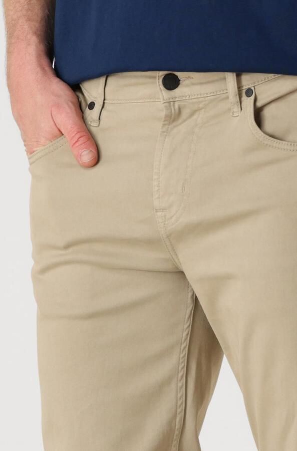 7 FOR ALL MANKIND Heren Jeans 5-pocket Slimmy Stretch Sateen Beige