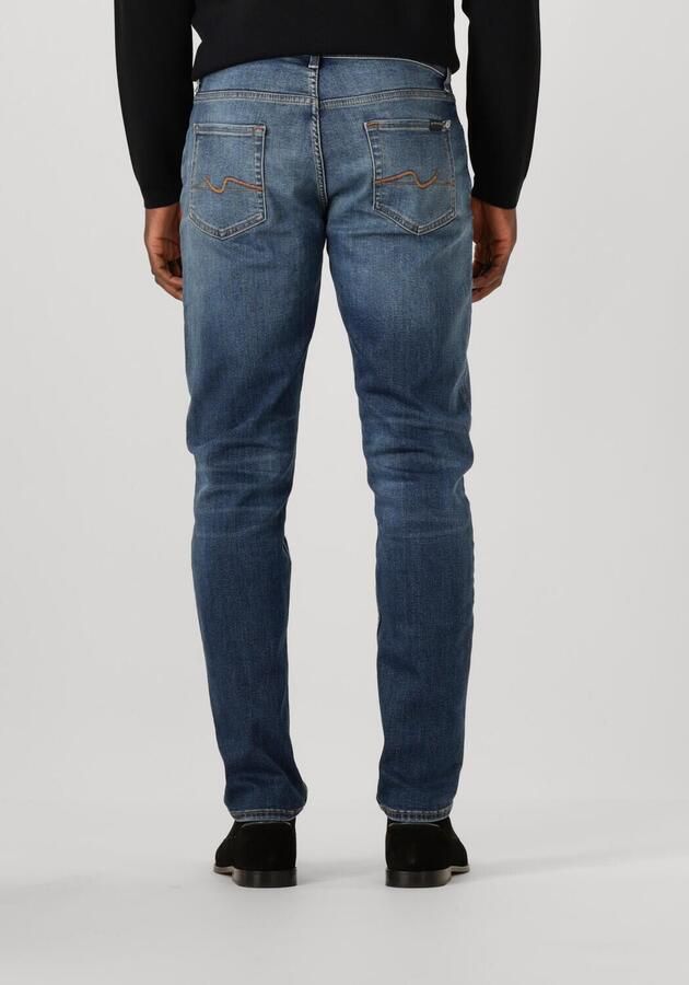 7 FOR ALL MANKIND Heren Jeans Slimmy Tapered Blauw