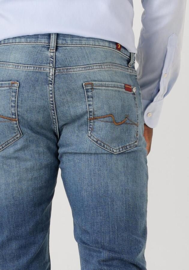 7 For All Mankind Slim Fit Jeans Donkerblauw Blue Heren - Foto 2