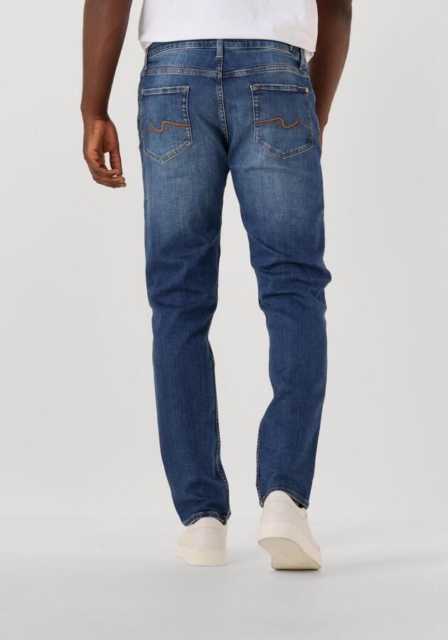 7 FOR ALL MANKIND Heren Jeans Slimmy Tapered Blauw