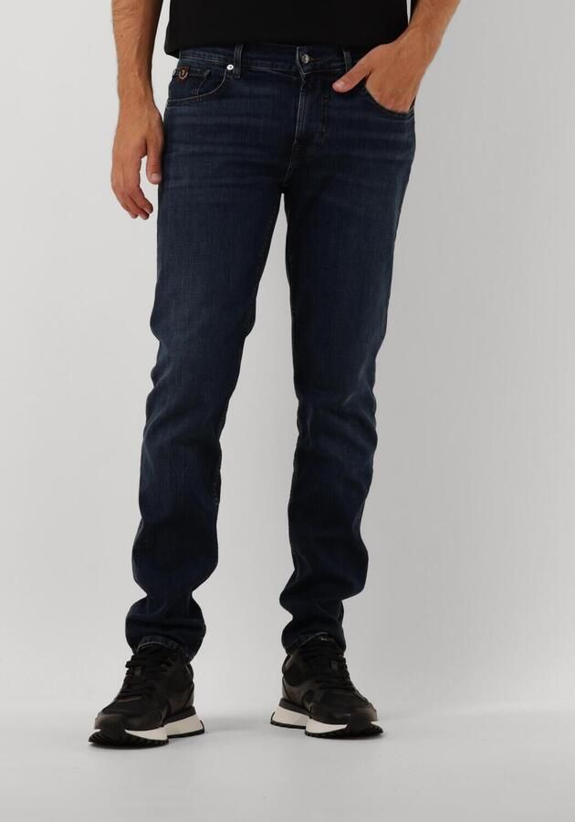 7 FOR ALL MANKIND Heren Jeans Slimmy Tapered Special Editon Stretch Tek Comma Donkerblauw - Foto 3