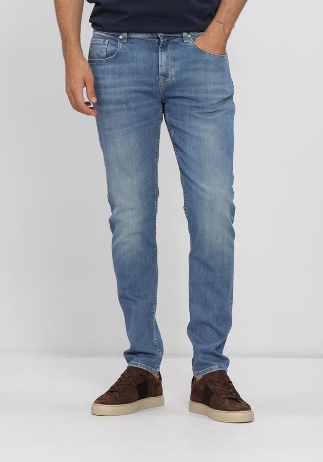 7 FOR ALL MANKIND Heren Jeans Slimmy Tapered Wavefrom Lichtblauw