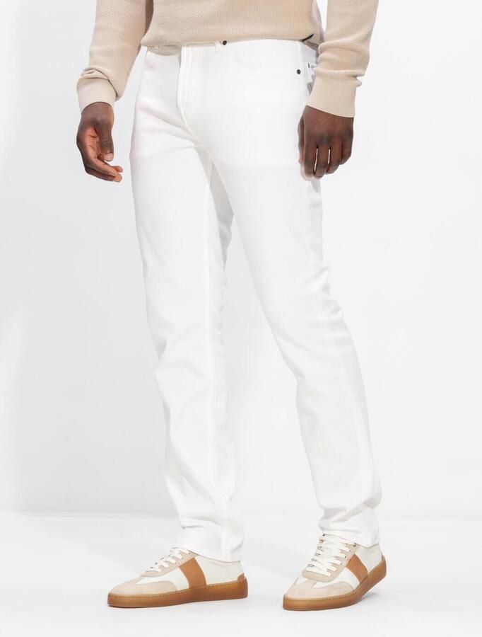 7 FOR ALL MANKIND Heren Jeans Slimmy Wit