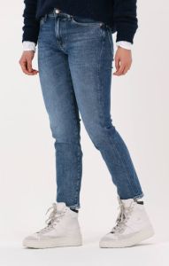 Blauwe 7 for all Mankind Straight Leg Jeans Roxanne Anke