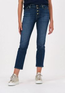 Blauwe 7 for all Mankind Straight Leg Jeans The Straight Crop