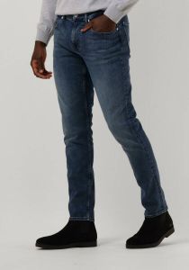 7 for all Mankind Donkerblauwe Slim Fit Jeans Slimmy Tapered Stretch Tek Maze