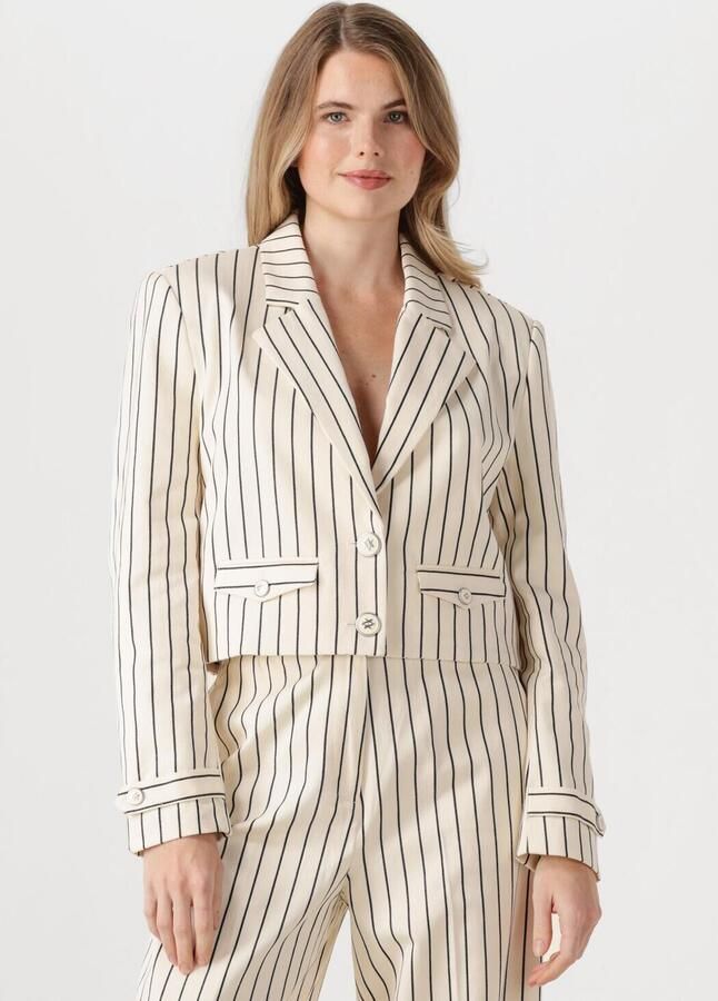 AAIKO Dames Blazers Ines Stripe Co 570 Gebroken Wit - Foto 4