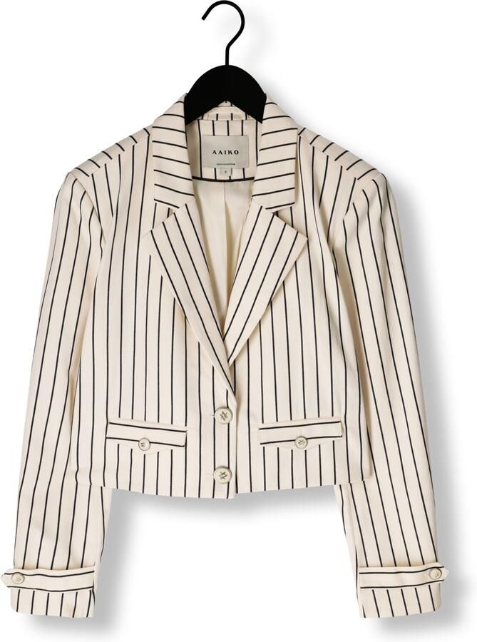 AAIKO Dames Blazers Ines Stripe Co 570 Gebroken Wit