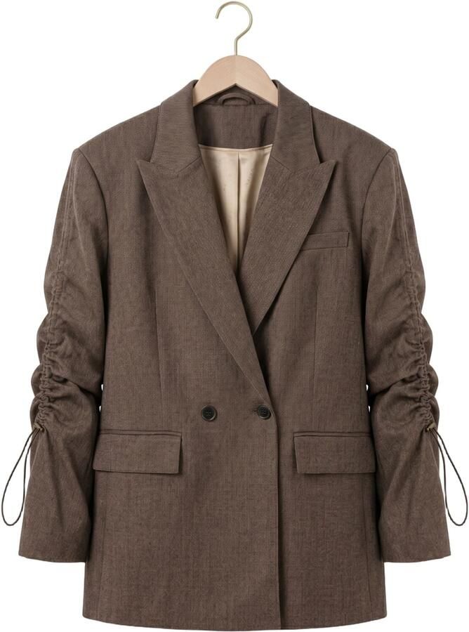 AAIKO Dames Blazers Kendal Double Tweed Vis 518 Bruin - Foto 2
