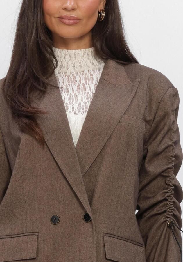 AAIKO Dames Blazers Kendal Double Tweed Vis 518 Bruin - Foto 4