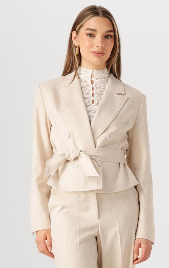 AAIKO Dames Blazers Mae Stripe Vis 526 Gebroken Wit - Foto 4