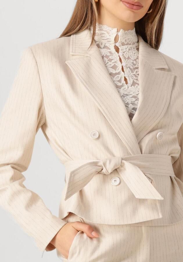 AAIKO Dames Blazers Mae Stripe Vis 526 Gebroken Wit