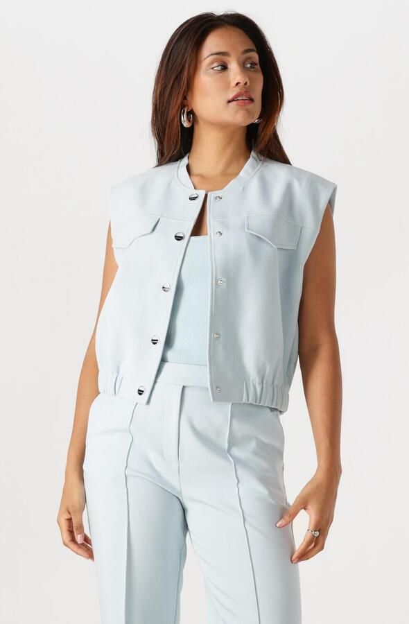 Aaiko Gilet met elastische tailleband Olivia blauw