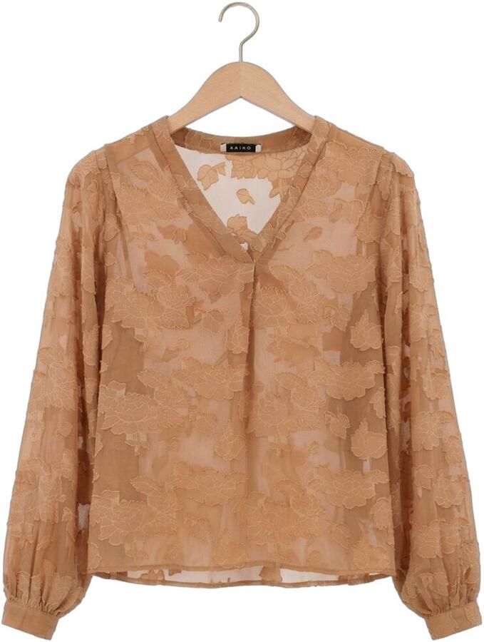 AAIKO Dames Blouses Alana Chiffon Pes 509 Camel - Foto 2