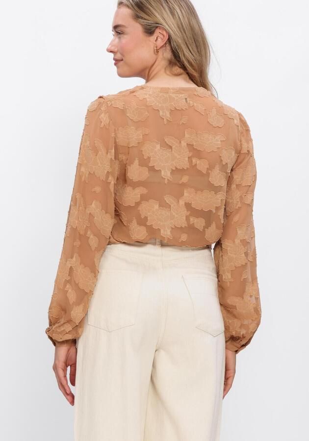 AAIKO Dames Blouses Alana Chiffon Pes 509 Camel - Foto 3