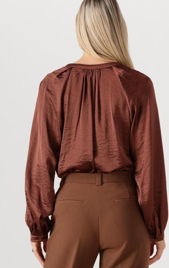 AAIKO Dames Blouses Alanza Vis 521 Bruin - Foto 3