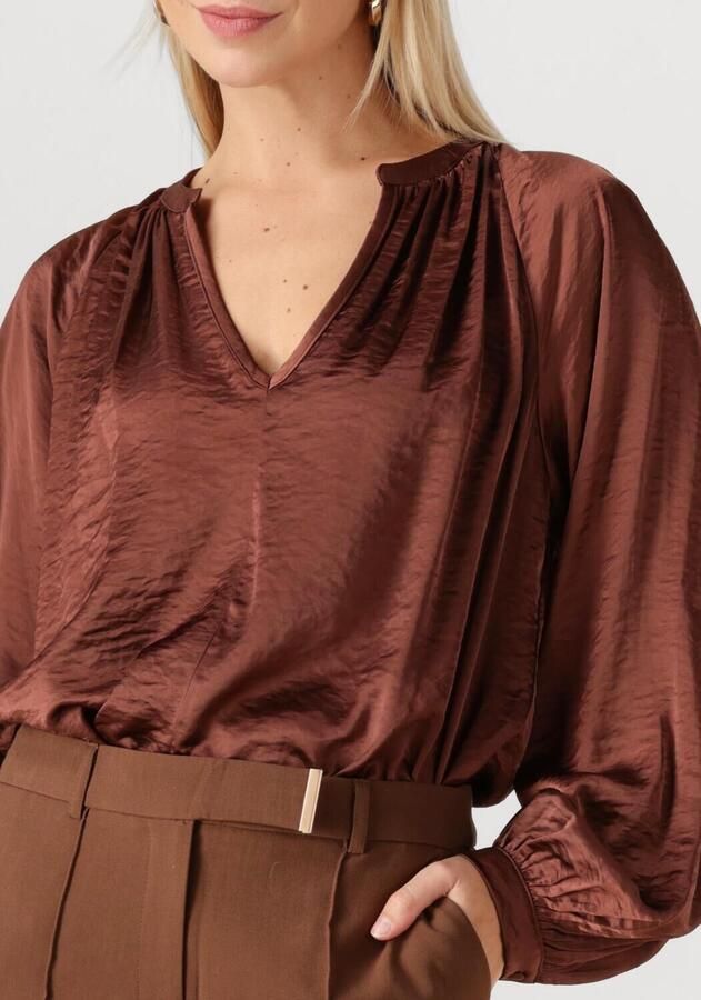 AAIKO Dames Blouses Alanza Vis 521 Bruin - Foto 2