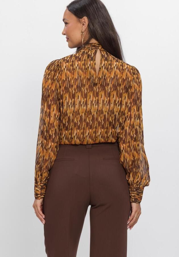 AAIKO Dames Blouses Bowi Bow 70ties Pes 533 Multi - Foto 3