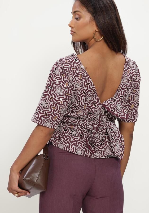 AAIKO Dames Blouses Georgie Lace Co 542 Bordeaux - Foto 4