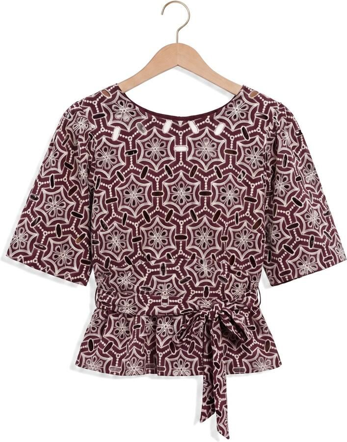 AAIKO Dames Blouses Georgie Lace Co 542 Bordeaux - Foto 2