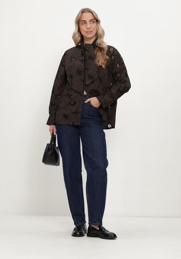 AAIKO Dames Blouses Janesse Embroidery Co 504 Bruin - Foto 4