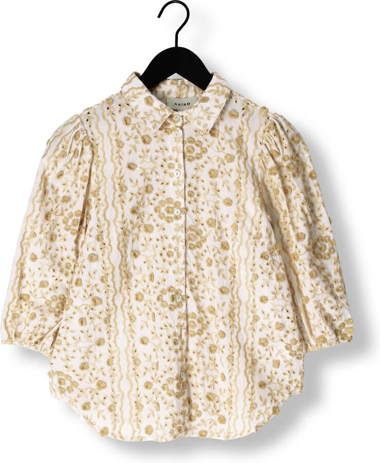 Aaiko Twee Tone Blouse Lange Mouw Multicolor Dames