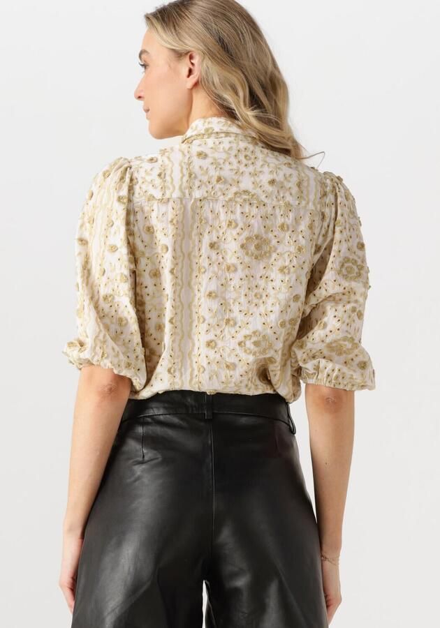 Aaiko Twee Tone Blouse Lange Mouw Multicolor Dames - Foto 2