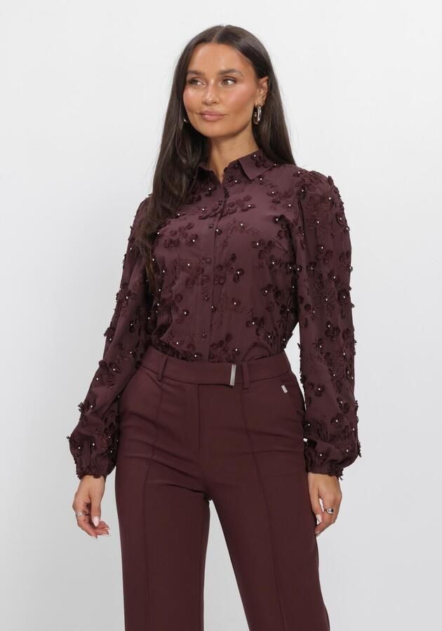 AAIKO Dames Blouses Lien Beads Co 522 Bordeaux