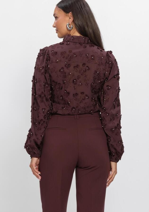 AAIKO Dames Blouses Lien Beads Co 522 Bordeaux - Foto 3
