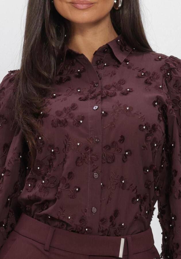 AAIKO Dames Blouses Lien Beads Co 522 Bordeaux - Foto 4