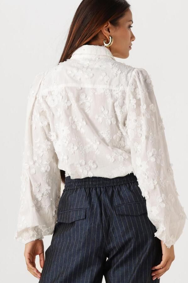 AAIKO Dames Blouses Lien Beads Co 522 Wit - Foto 4