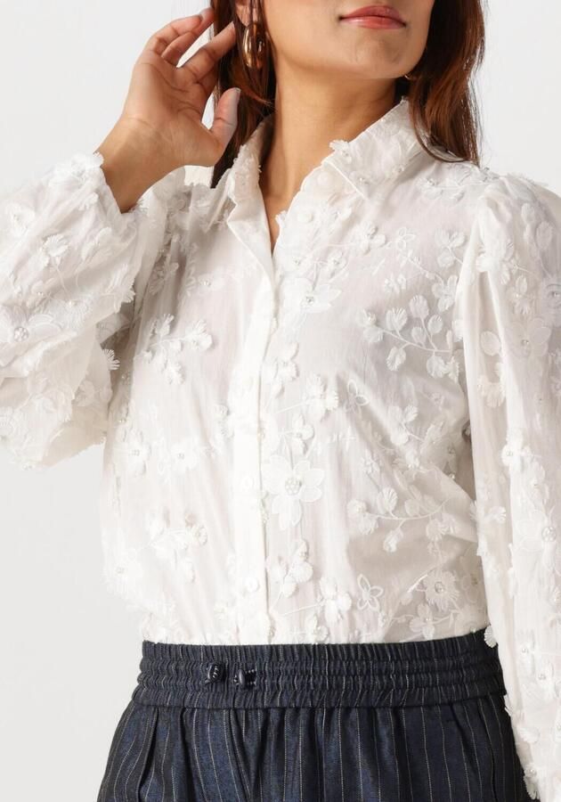 AAIKO Dames Blouses Lien Beads Co 522 Wit - Foto 3