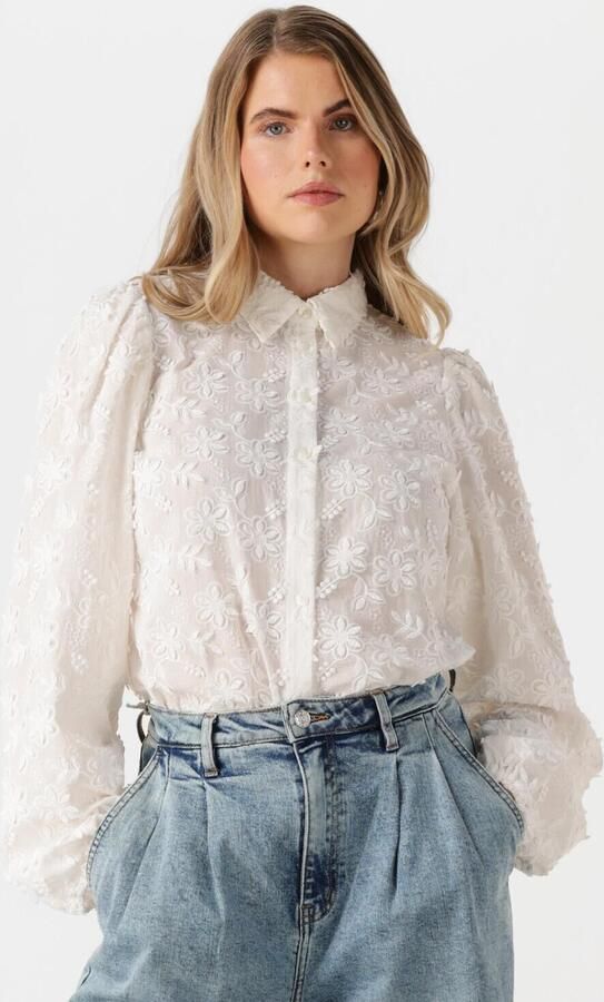 AAIKO Dames Blouses Lien Long Sleeve Co 510 Wit - Foto 4