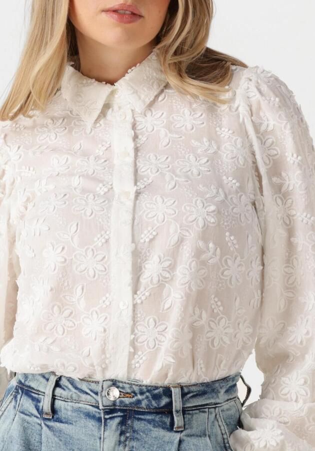 AAIKO Dames Blouses Lien Long Sleeve Co 510 Wit - Foto 2