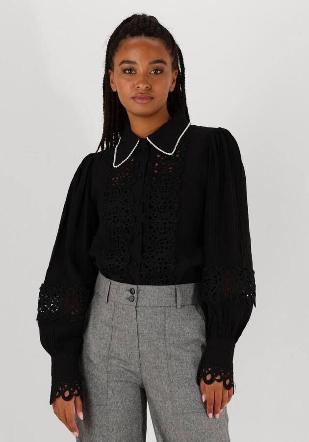 Aaiko Lange Mouw Blouse Loewy VIS 492 Black Dames - Foto 4